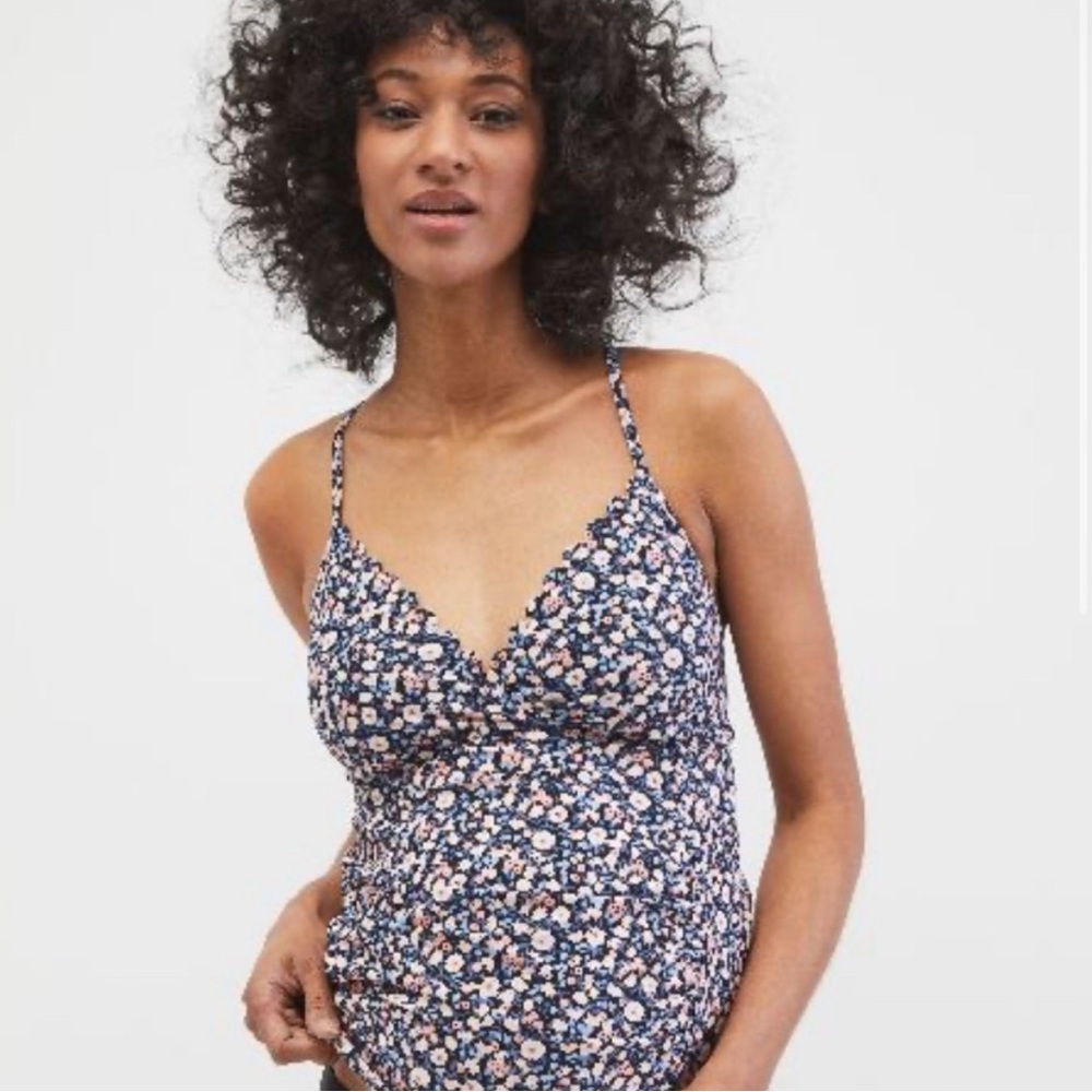 Motherhood Maternity Floral Tankini